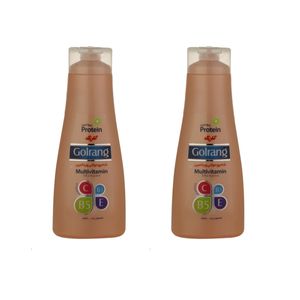 شامپو مو گلرنگ سری plus protein مدل مولتی ویتامین وزن 900 گرم بسته 2 عددی